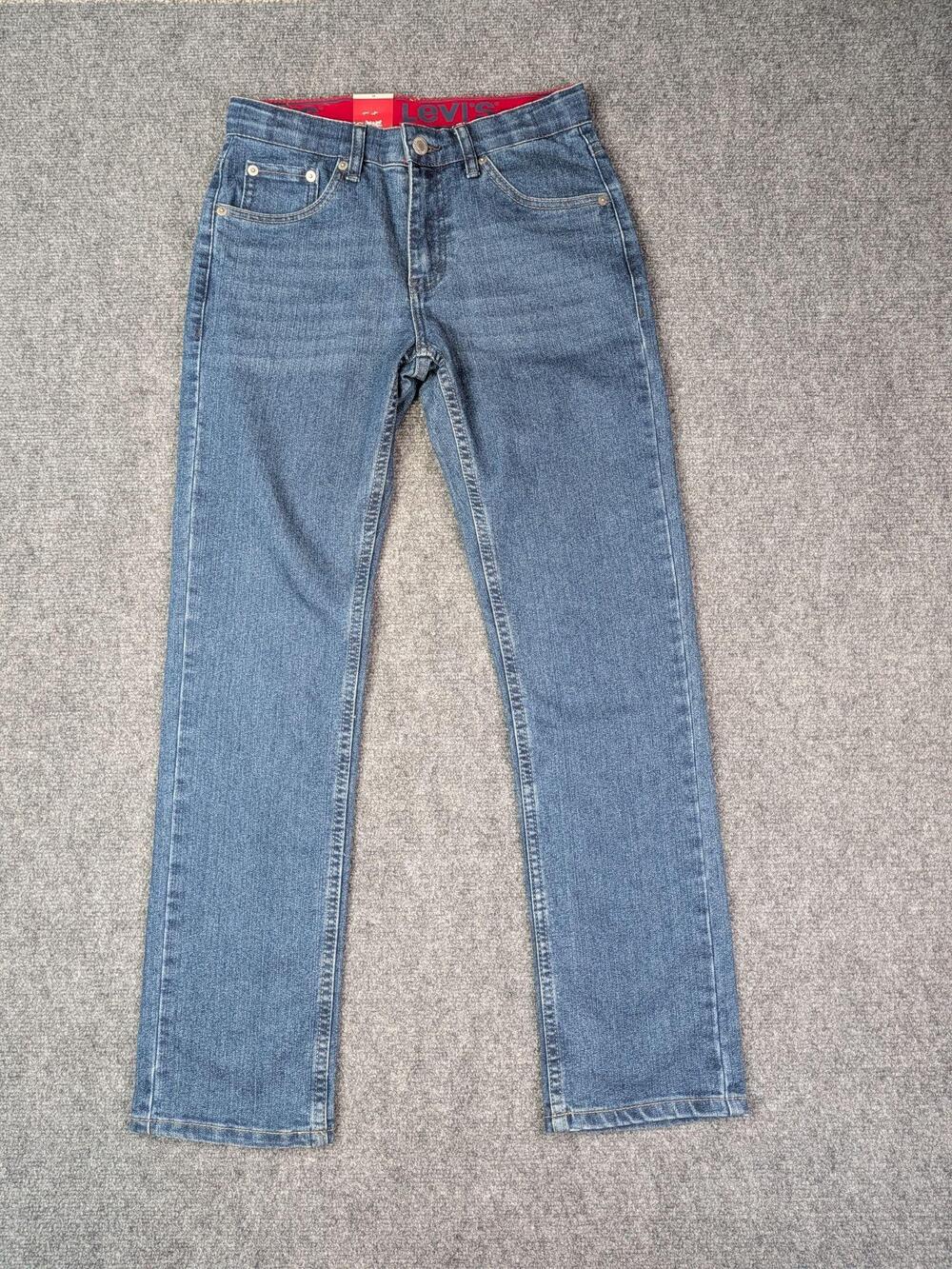 Levis 511 Jeans Kids 14 27x29 Blue Slim Tapered Stretch Adjustable Youth Boys